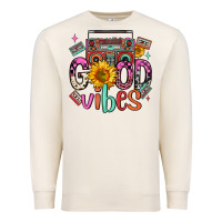 Sandshell good vibes cassette boombox Premium Sweatshirt - FaDigitalArtStudio