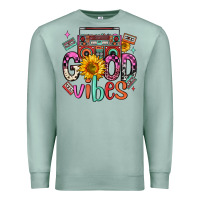 Seafoam good vibes cassette boombox Premium Sweatshirt - FaDigitalArtStudio