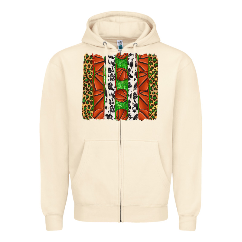Basketball Brush Strokes Zipper Hoodie by texasbilliewilder | Teevron