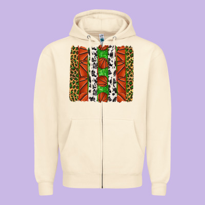Basketball Brush Strokes Zipper Hoodie Designed By Texasbilliewilder