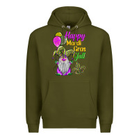 Army Green happy mardi gras y'all Premium Hoodie - BarkalooDesign