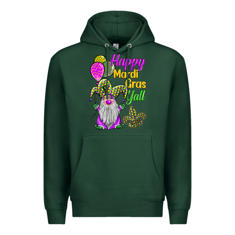 Happy Mardi Gras Y'all Premium Hoodie by BarkalooDesign | Teevron