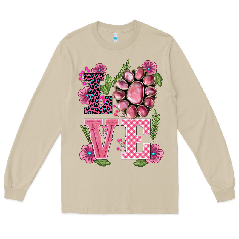 Walentine's Day Love Gemstones Long Sleeve Tee by BarkalooDesign | Teevron