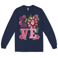 Navy walentine's day love gemstones Long Sleeve Tee - BarkalooDesign