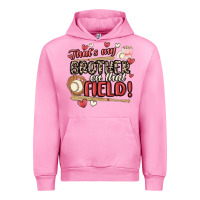 Fuchsia Pink that's my brother on that field  baseball Urban Hoodie - MaliasSmallBusiness