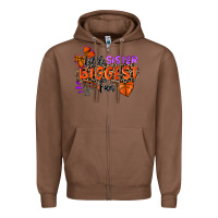 Chestnut little sister biggest fan basketball Zipper Hoodie - Zillion Design Studio