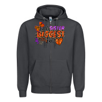 Smoke little sister biggest fan basketball Zipper Hoodie - Zillion Design Studio