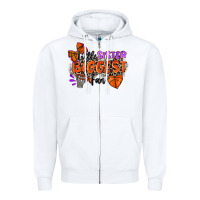 White little sister biggest fan basketball Zipper Hoodie - Zillion Design Studio