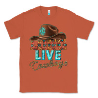 Copper long live cowboys Classic Tee - texasbilliewilder