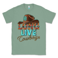 Sage long live cowboys Classic Tee - texasbilliewilder