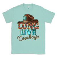 Seafoam long live cowboys Classic Tee - texasbilliewilder