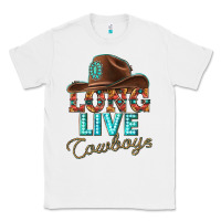White long live cowboys Classic Tee - texasbilliewilder