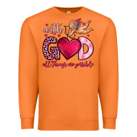 Carrot with god all things are possible Premium Sweatshirt - OliviaCreatesArt