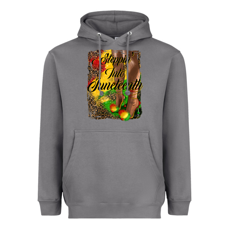 Steppin'  Into Juneteenth Heavyweight Hoodie by HRA Design Shop | Teevron