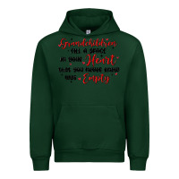 Forest Green grandchildren fill a space in your heart Urban Hoodie - MaliasSmallBusiness