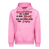 Fuchsia Pink grandchildren fill a space in your heart Urban Hoodie - MaliasSmallBusiness