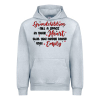 Heather Grey grandchildren fill a space in your heart Urban Hoodie - MaliasSmallBusiness