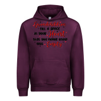 Mauve Wine grandchildren fill a space in your heart Urban Hoodie - MaliasSmallBusiness