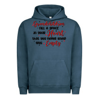 Pigment Midnight Navy grandchildren fill a space in your heart Urban Hoodie - MaliasSmallBusiness