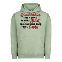 Pigment Oil Green grandchildren fill a space in your heart Urban Hoodie - MaliasSmallBusiness