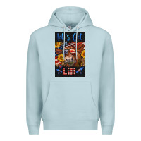 Blue Mist Western Let's Get Lit Cow Premium Hoodie - LillyAllenDesigns