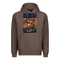 Coffee Western Let's Get Lit Cow Premium Hoodie - LillyAllenDesigns