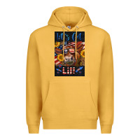 Mustard Western Let's Get Lit Cow Premium Hoodie - LillyAllenDesigns