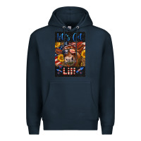 Navy Western Let's Get Lit Cow Premium Hoodie - LillyAllenDesigns