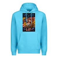 Ocean Blue Western Let's Get Lit Cow Premium Hoodie - LillyAllenDesigns