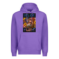 Purple Western Let's Get Lit Cow Premium Hoodie - LillyAllenDesigns