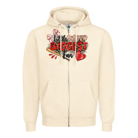 Sandshell little sister biggest fan baseball Zipper Hoodie - Zillion Design Studio