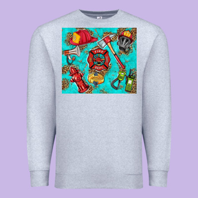 Firefighter Elementary Premium Sweatshirt Designed By Hra Design Shop