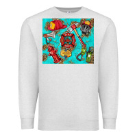 Oatmeal Heather firefighter elementary Premium Sweatshirt - HRA Design Shop