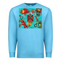 Ocean Blue firefighter elementary Premium Sweatshirt - HRA Design Shop