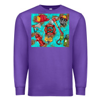 Purple firefighter elementary Premium Sweatshirt - HRA Design Shop