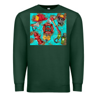 Sports Green firefighter elementary Premium Sweatshirt - HRA Design Shop