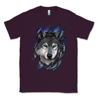Plum Wolf scratch mark Classic Tee - RanaPortraitStore