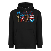 Black Est. 1776 Heavyweight Hoodie - Neo Western