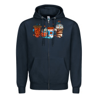 Basketball Coffee Cups Zipper Hoodie | Teevron