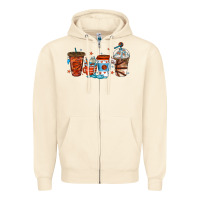 Sandshell basketball coffee cups Zipper Hoodie - texasbilliewilder