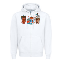 White basketball coffee cups Zipper Hoodie - texasbilliewilder