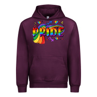 Mauve Wine pride Urban Hoodie - MaliasSmallBusiness
