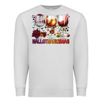 Dove Grey hallothanksmas halloween thanksgiving  christmas wine Premium Sweatshirt - FaDigitalArtStudio