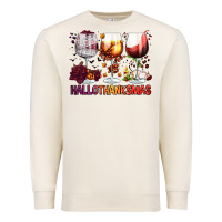 Sandshell hallothanksmas halloween thanksgiving  christmas wine Premium Sweatshirt - FaDigitalArtStudio