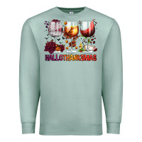 Seafoam hallothanksmas halloween thanksgiving  christmas wine Premium Sweatshirt - FaDigitalArtStudio