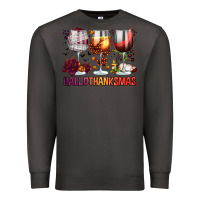 Smoke hallothanksmas halloween thanksgiving  christmas wine Premium Sweatshirt - FaDigitalArtStudio