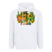 White hello fall Heavyweight Hoodie - CowhideDigitalArt
