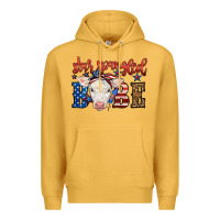 Mustard Western Star Spangled Baby Cow Premium Hoodie - LillyAllenDesigns