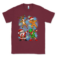 Burgundy dabbing christmas Classic Tee - Zillion Design Studio
