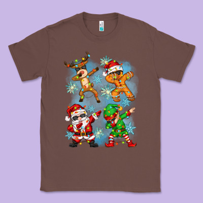 Classic Tee dabbing christmas